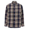 Checked Shirt with Embroidered Logo