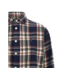 Checked Shirt with Embroidered Logo