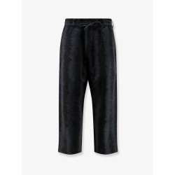 Oversize viscose, cotton and linen trousers