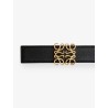 Reversible belt in soft leather