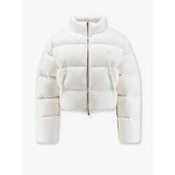 Crop Fit down jacket with crest