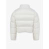 Crop Fit down jacket with crest