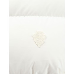 Crop Fit down jacket with crest