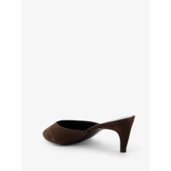Suede Cave Mule Sandals