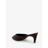 Suede Cave Mule Sandals