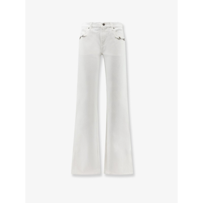 Cotton denim trousers with Hook