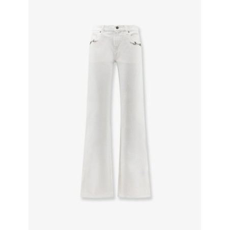 Cotton denim trousers with Hook