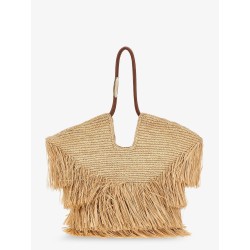 Goldentime raffia shoulder bag