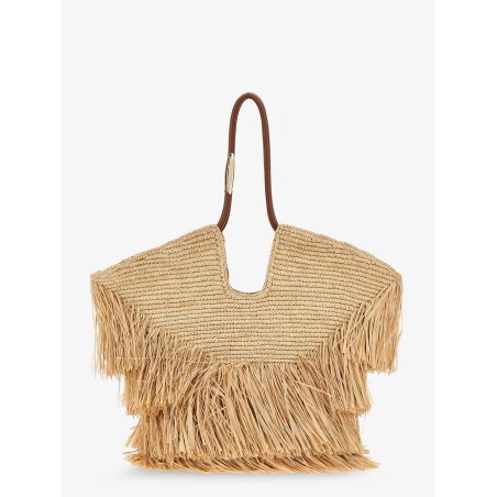 Goldentime raffia shoulder bag