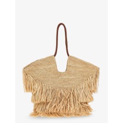 Goldentime raffia shoulder bag