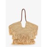 Goldentime raffia shoulder bag