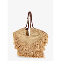 Goldentime raffia shoulder bag