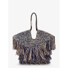 Goldentime raffia shoulder bag