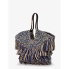 Goldentime raffia shoulder bag