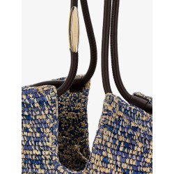 Goldentime raffia shoulder bag