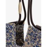 Goldentime raffia shoulder bag