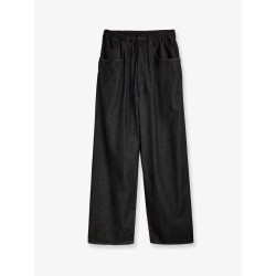 Black denim trousers