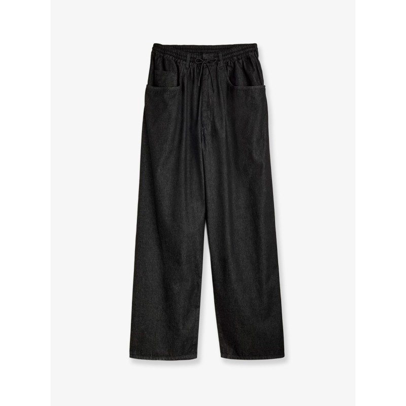 Black denim trousers