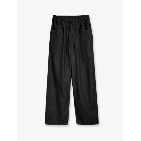 Black denim trousers