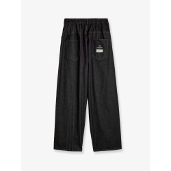 Black denim trousers