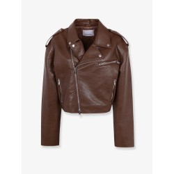 Daphne leather biker jacket