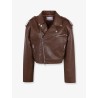 Daphne leather biker jacket