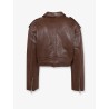 Daphne leather biker jacket