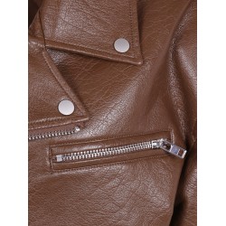 Daphne leather biker jacket