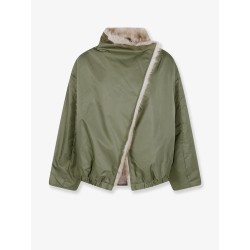 Vera reversible nylon and synthetic fur jacket