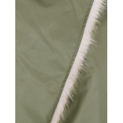 Vera reversible nylon and synthetic fur jacket
