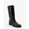 Leather boots