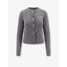Certified wool and cashmere cardigan