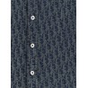 Denim shirt with all-over Dior Oblique motif