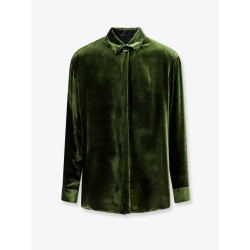 Viscose and silk blend shirt