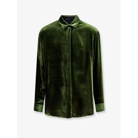 Viscose and silk blend shirt