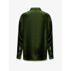 Viscose and silk blend shirt