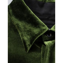 Viscose and silk blend shirt