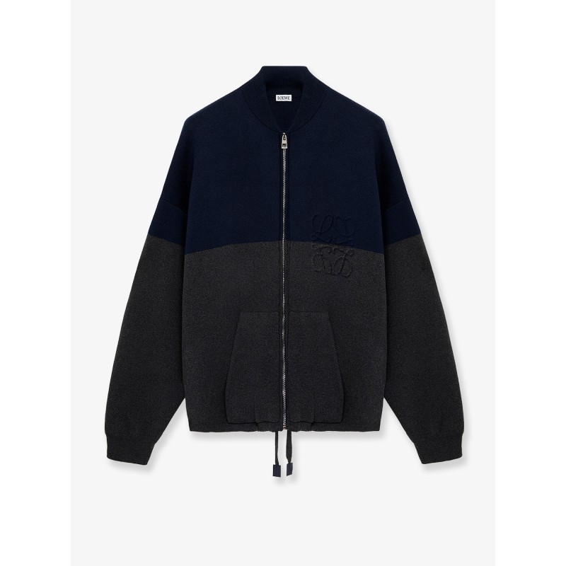 Cotton blend Zip-up cardigan