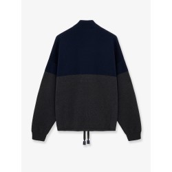 Cotton blend Zip-up cardigan