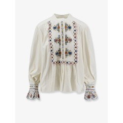 Monique viscose blend shirt with embroidery