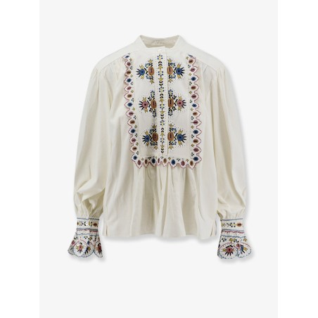 Monique viscose blend shirt with embroidery