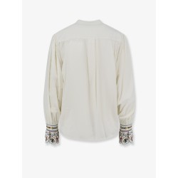 Monique viscose blend shirt with embroidery