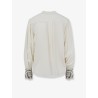 Monique viscose blend shirt with embroidery
