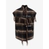 Ginesa sleeveless jacket with fringes
