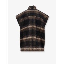 Ginesa sleeveless jacket with fringes