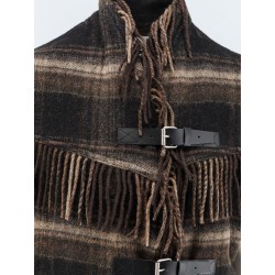 Ginesa sleeveless jacket with fringes