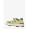 Mesh and suede sneakers with side logo
