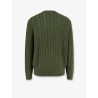Cotton sweater with embroidered logo on the front