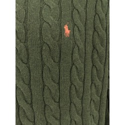 Cotton sweater with embroidered logo on the front