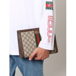 Ophidia GG fabric clutch bag